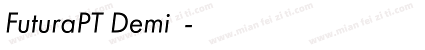 FuturaPT Demi字体字体转换